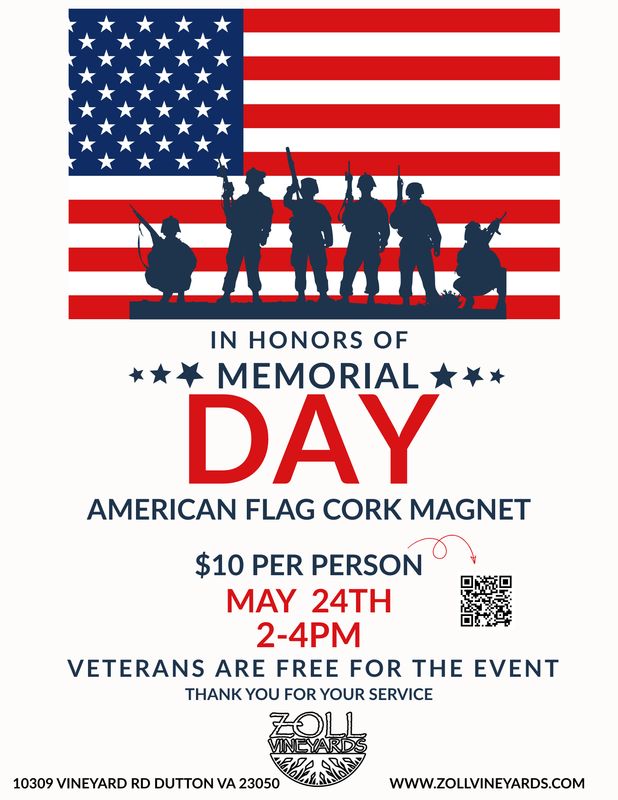 Sunday Funday Flag Cork Magnet