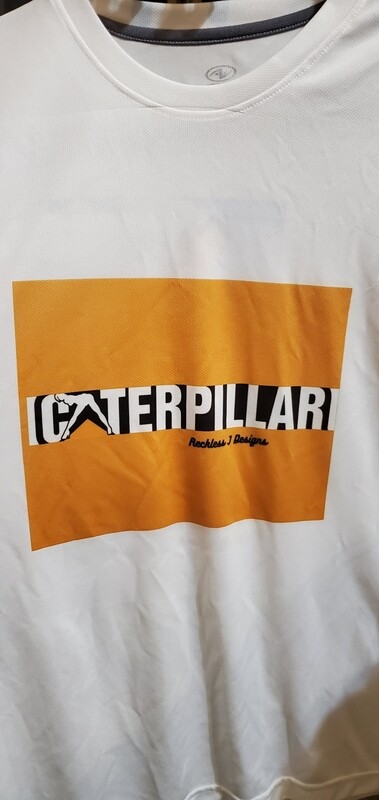 TSHIRT *men's custom caterpillar logo* 