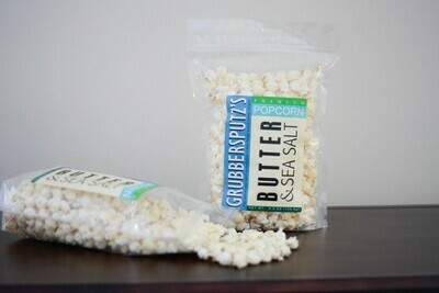 Grubbersputz's Butter & Sea Salt Popcorn - 3 pack
