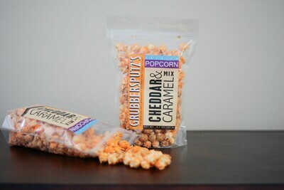 Grubbersputz's Cheddar & Caramel Mix Popcorn - 3 pack