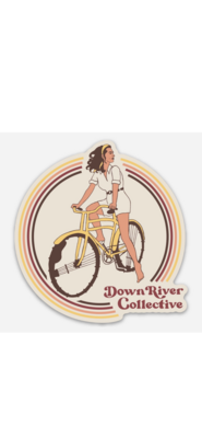 Banjo-Bike Girl Sticker