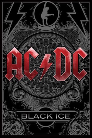 AC/DC Black Ice Glossy Rock Poster