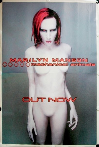 MARILYN MANSON  &#39;Mechanical Animals&#39;  Huge Aussie Promo Poster!