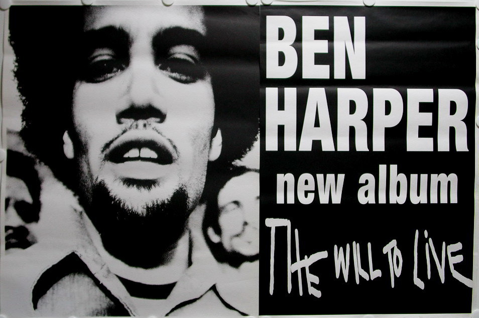 BEN HARPER &#39;The Will to Live&#39; Huge Album Promo Poster!