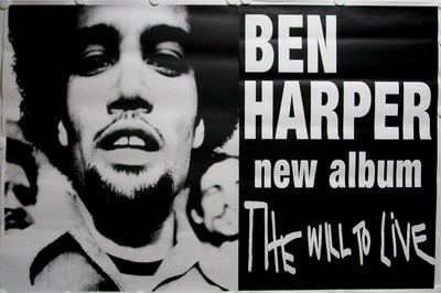 BEN HARPER &#39;The Will to Live&#39; Huge Album Promo Poster!