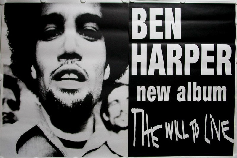 BEN HARPER &#39;The Will to Live&#39; Huge Album Promo Poster!