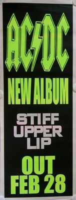 Ac/Dc Stiff Upper Lip Pole Poster!