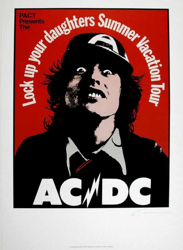 AC/DC &#39;Lock Up Your Daughters&#39; 1975 Tour Poster