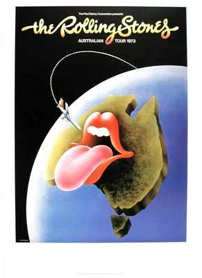 The Rolling Stones 1973 Australian Tour Poster!