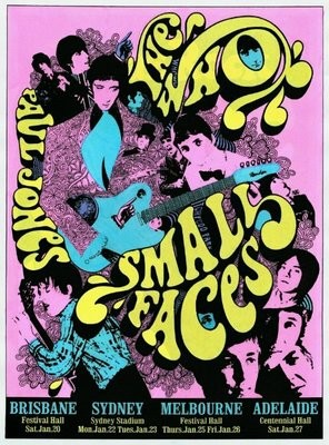 The WHO + SMALL FACES + PAUL JONES 1968 Aussie Tour Poster!
