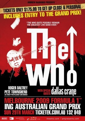 The WHO Melbourne 2009  F1 Grand Prix Poster!