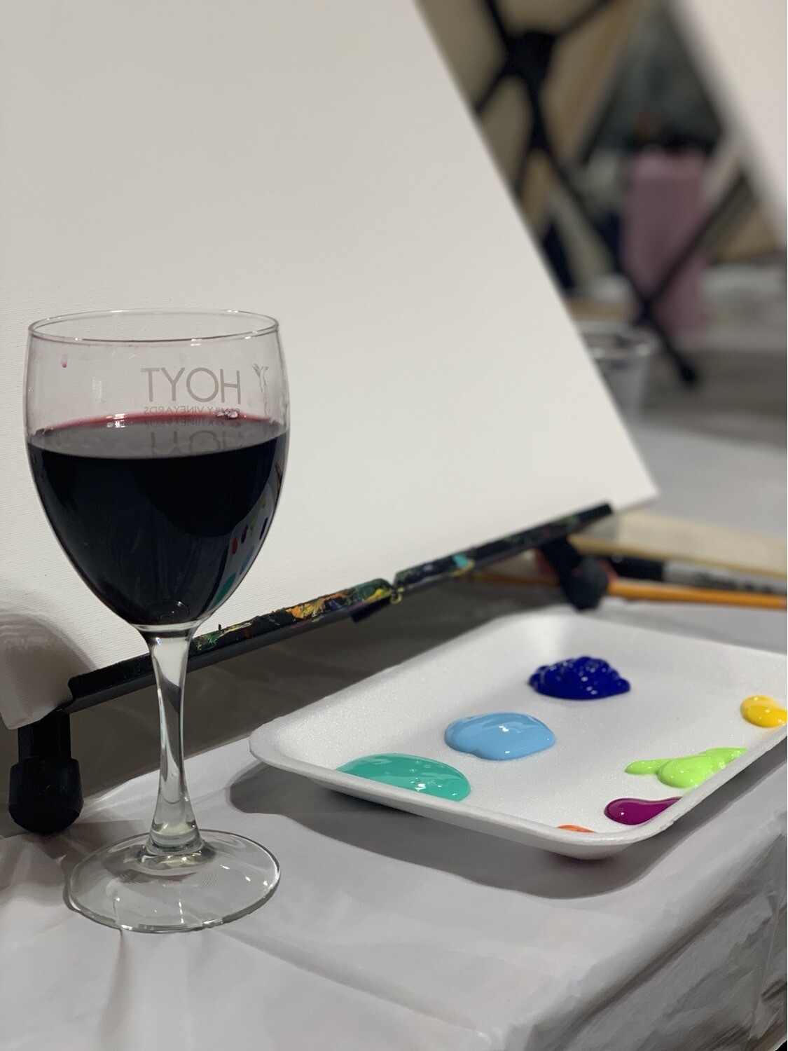 Adult Paint Party w/wine
