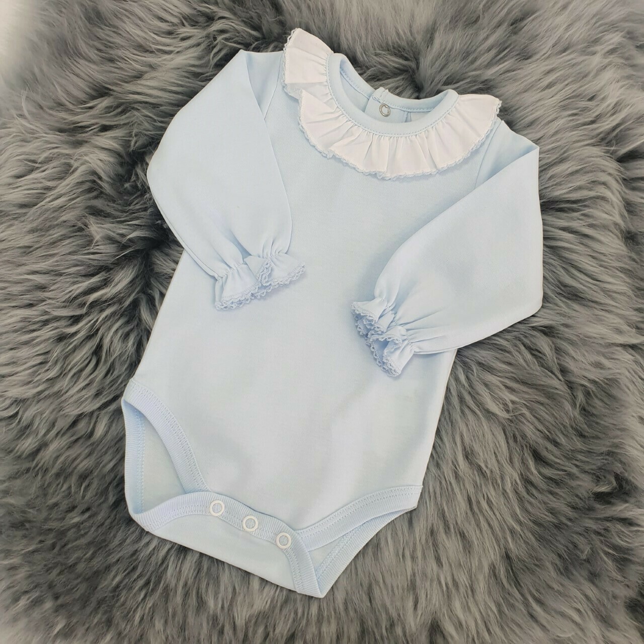 frill sleeve bodysuit baby