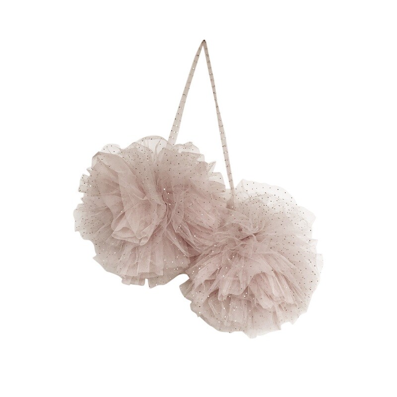 Large Sparkle Pom Champagne