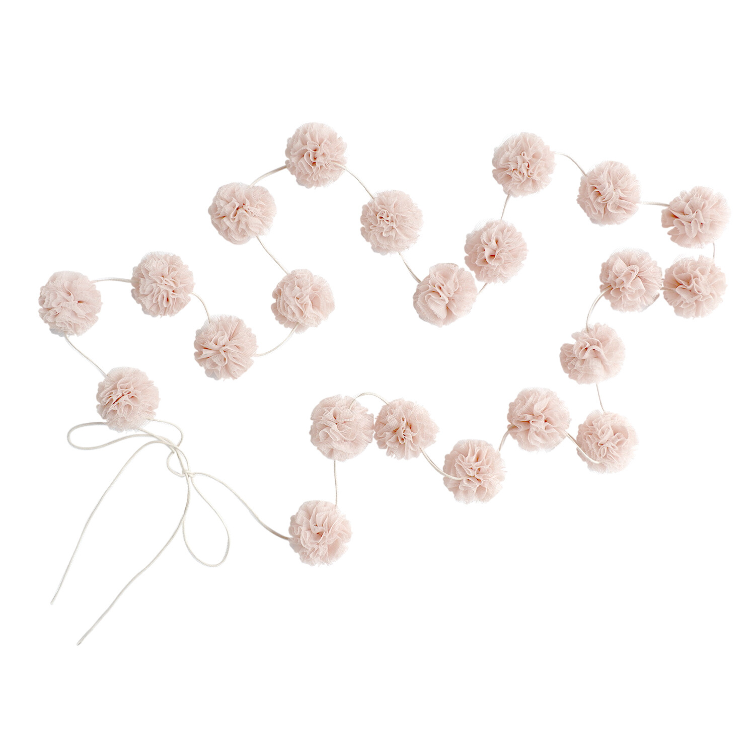 Mini Pom Garland Champagne