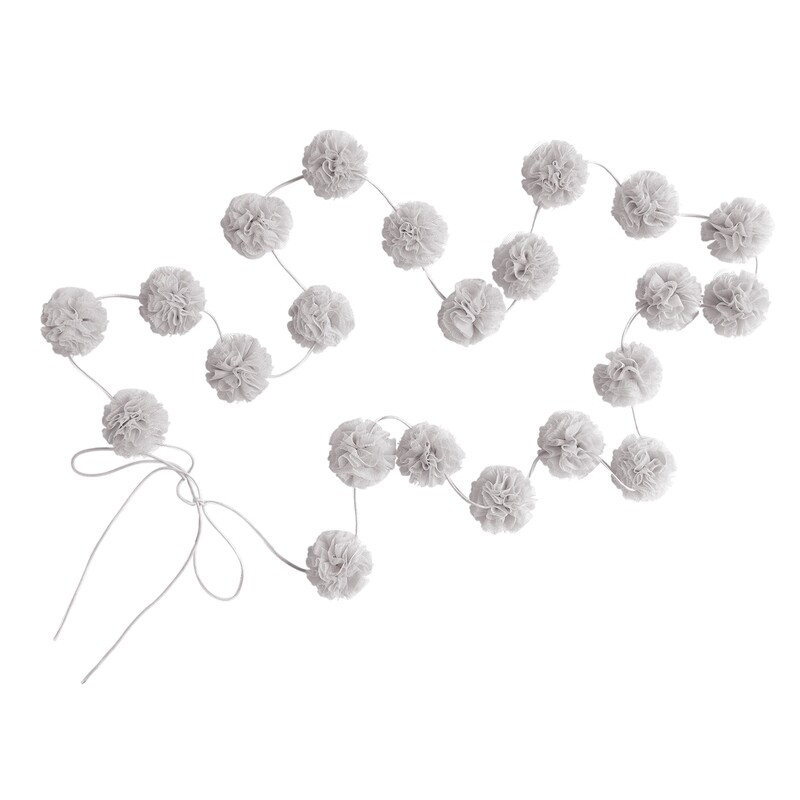 Mini Pom Garland Oyster