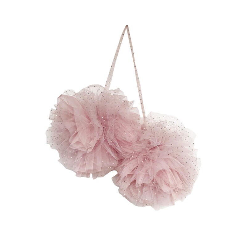 Large Sparkle Pom Light Pink