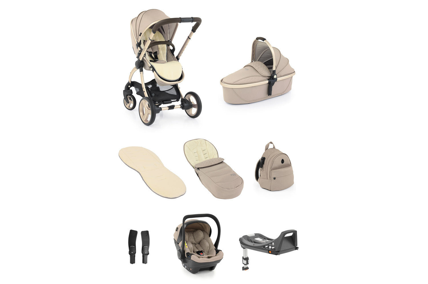 Egg² Stroller &amp; Carrycot - Feather Bundle