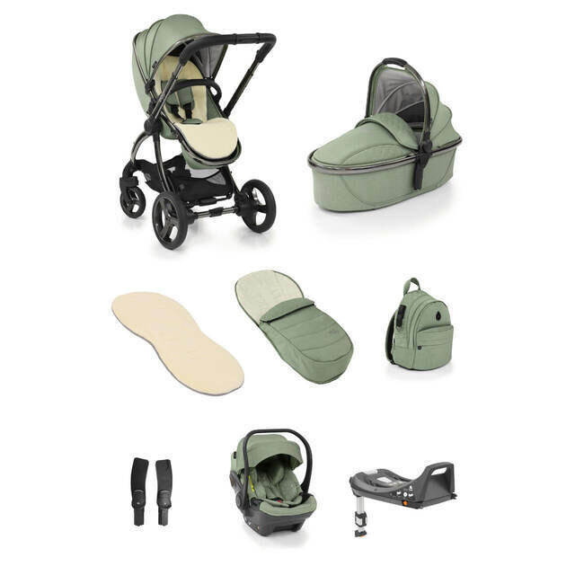 Egg² Stroller &amp; Carrycot - Seagrass Bundle