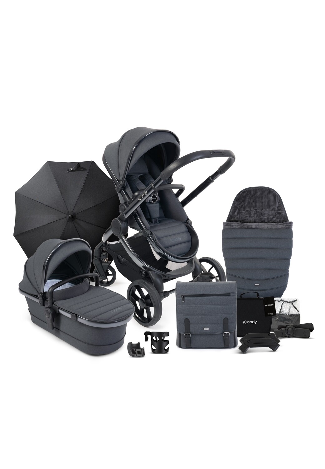 iCandy Peach 7 - Dark Grey Complete Bundle