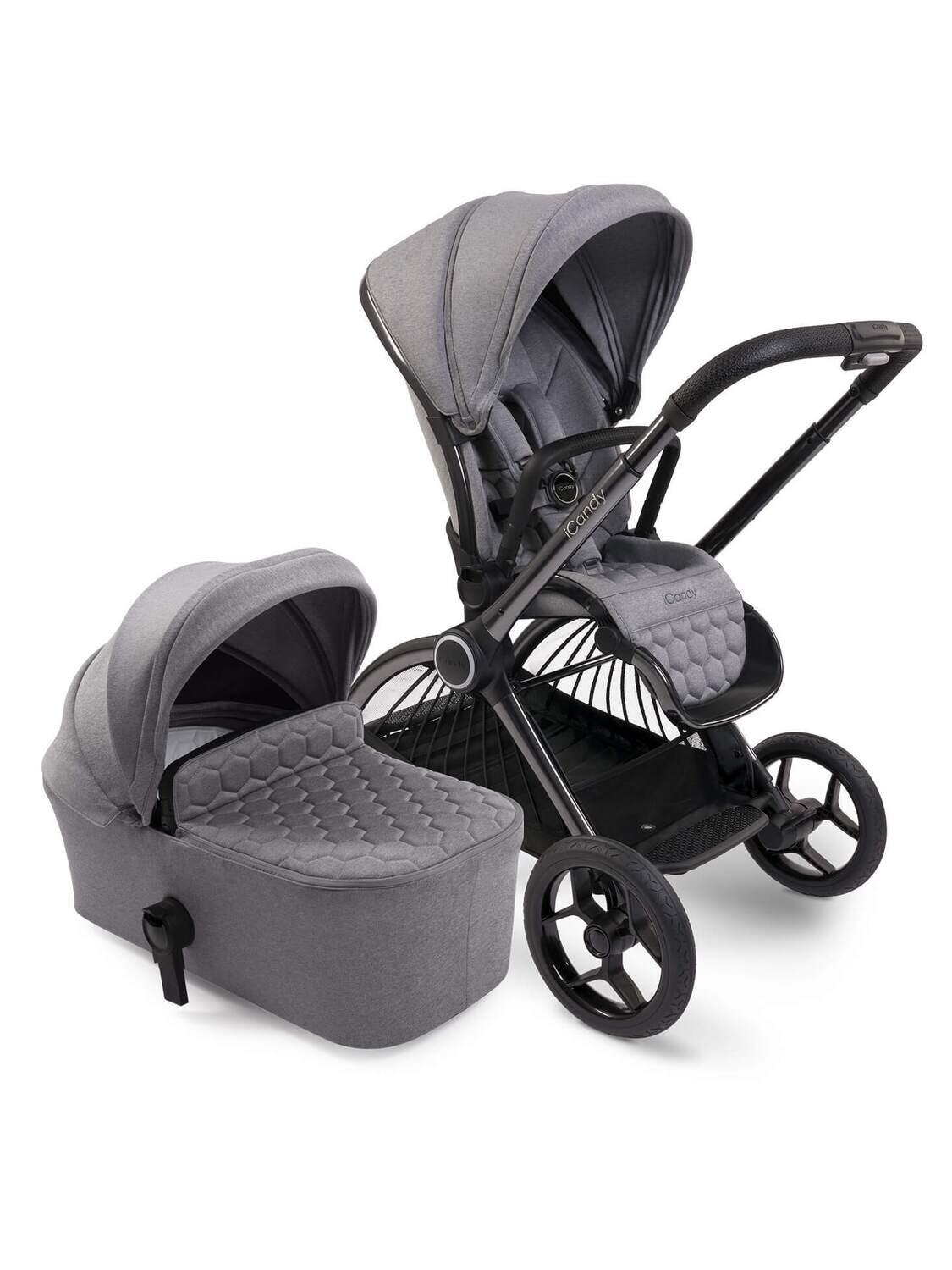 iCandy Core Pushchair and Carrycot - Light Grey