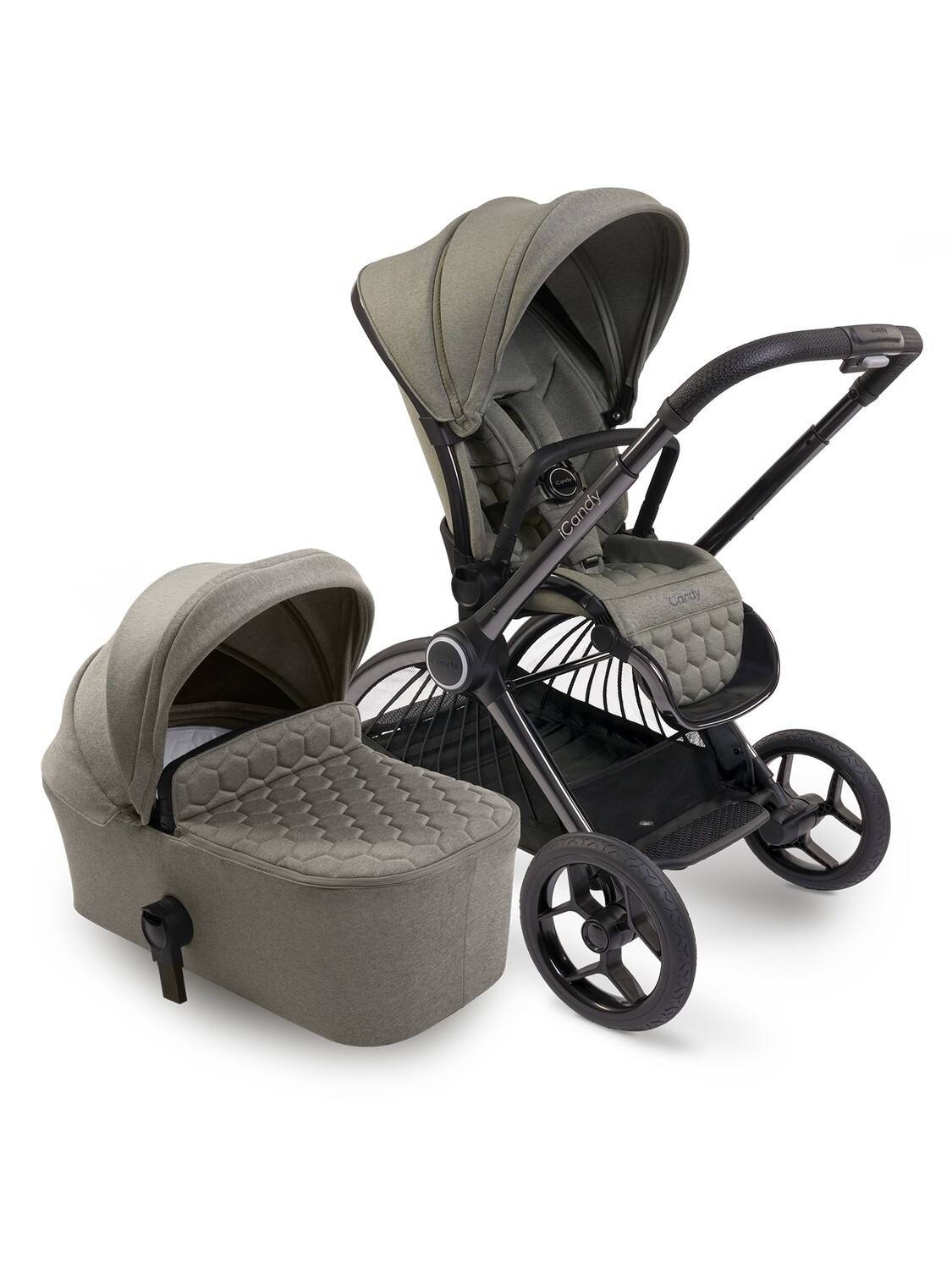 iCandy Core Pushchair and Carrycot - Light Moss