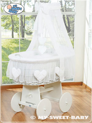 large wicker crib bedding
