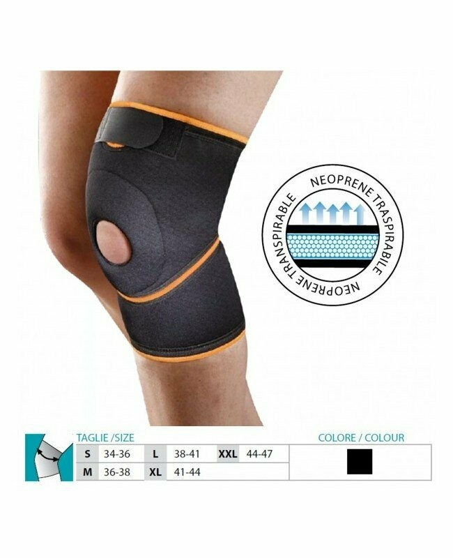 Ginocchiera in Neoprene traspirante e foderata