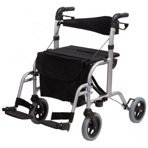 ROLLATOR  PIEGHEVOLE COMPATTO DOPPIA FUNZIONE
