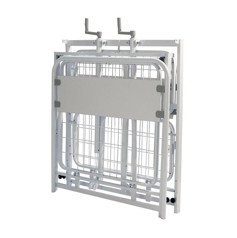 LETTO PIEGHEVOLE A RETE A DUE MANOVELLE
COD. L6