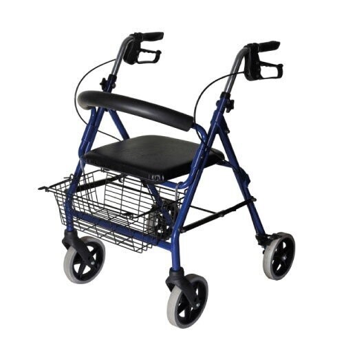 ROLLATOR IN ALLUMINIO DIMENSIONI RIDOTTE  con sedile e appoggio lombare