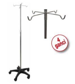 ASTA PORTA-FLEBO 4 GANCI