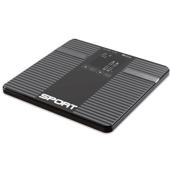 BILANCIA PESA PERSONE DIGITALE-6 differenti parametri corporei: peso, massa grassa, idratazione corporea, massa ossea, massa muscolare, metabolismo basale. BILANCIA PESA PERSONE DIGITALE-6 differenti parametri corporei: peso, massa grassa, idratazione corporea, massa ossea, massa muscolare, metabolismo basale.