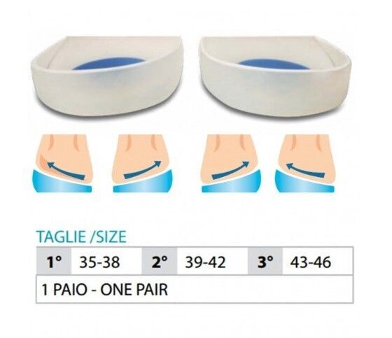 OK PED Tallonetta in silicone con scarico centrale per pronazione o supinazione