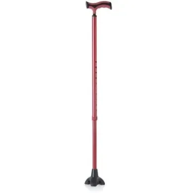 Bastone in alluminio regolabile  - Base larga