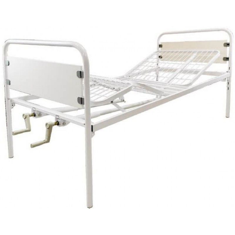 LETTO DA DEGENZA A 2 MANOVELLE ALTEZZA REGOLABILE LETTO DA DEGENZA A 2 MANOVELLE ALTEZZA REGOLABILE
