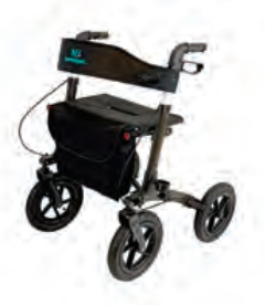 ROLLATOR PIEGHEVOLE CON 4 RUOTE GRANDI