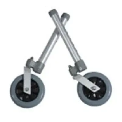 Coppia di Ruote piroettanti grandi per deambulatori Coppia di Ruote piroettanti grandi per deambulatori