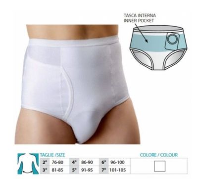 Slip per Stomia Uomo con tasca interna.