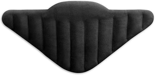 Cuscino termico per microonde (60x28cm), 100% cotone e grano biologico, cuscino riscaldante a 11 camere, nero, ideale per alleviare tensioni su cervicale, spalla, schiena, collo