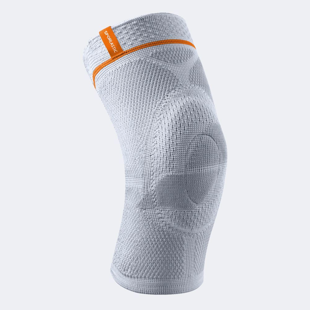 Ginocchiera tubolare in elastico con stabilizzatore rotuleo in silicone e stecche a spirale PEDIATRICO