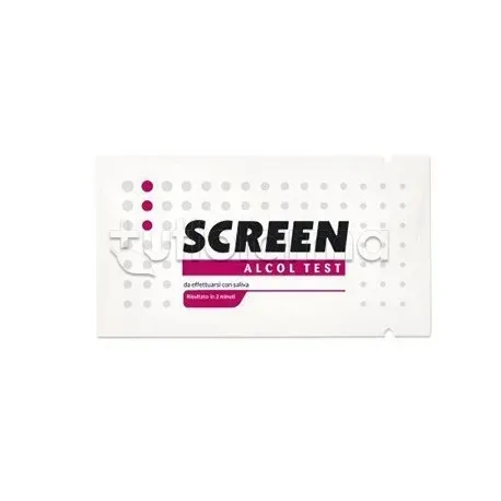 Screen Alcol Test Salivare Monouso per Presenza Alcol nel Sangue 1 Pezzo