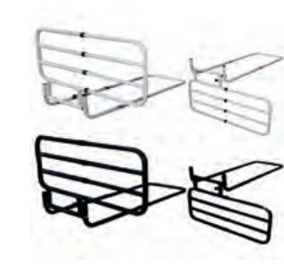 SPONDA UNIVERSALE TELESCOPICA RIBALTABILE  1 PZ.