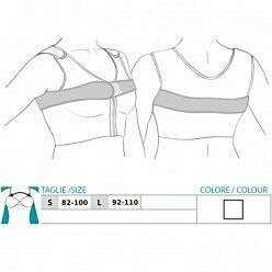 Fascia Reggiseno post-operatorio BIANCO o NERO