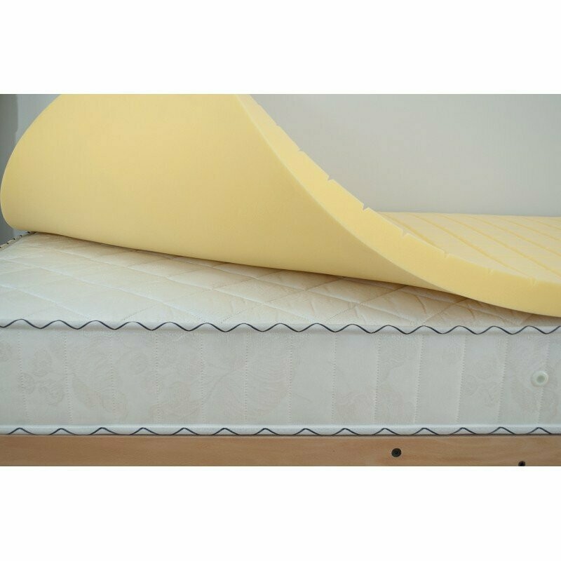 Sovramaterasso topper in viscoelastico termosensibile antidecubito con rivestimento AmicoPure