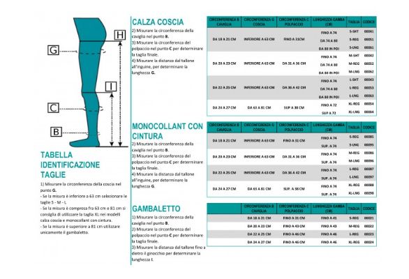 Calza coscia antitrombosi