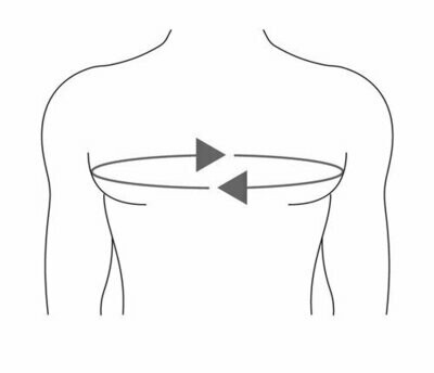 Fascia toracica con bretelle h cm 27