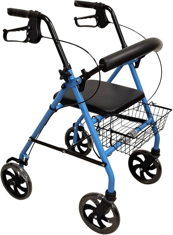 ROLLATOR IN ALLUMINIO con sedile e appoggio lombare