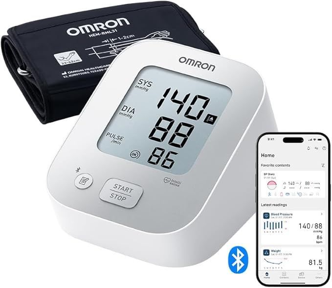 OMRON X2+ Connect Misuratore di pressione da braccio con Bluetooth