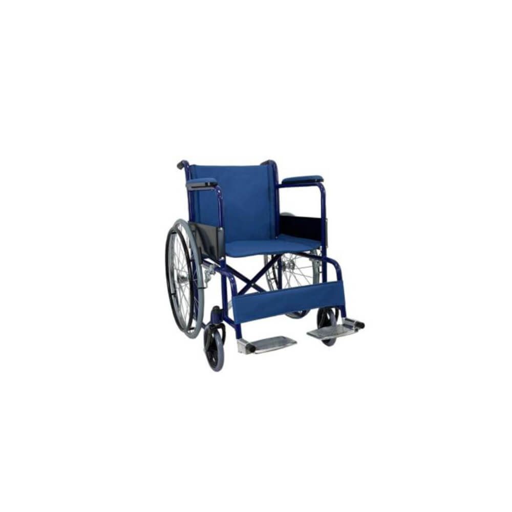 Carrozzina Pieghevole Struttura blu ad Autospinta
